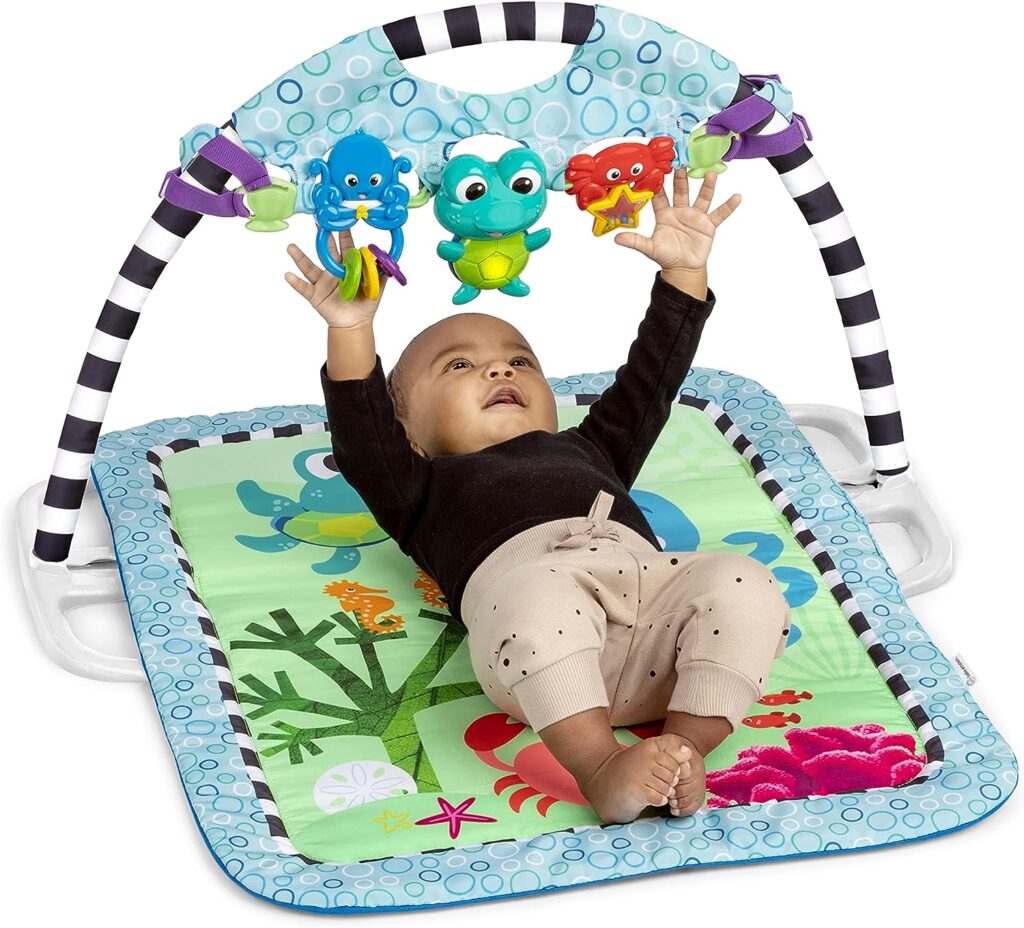 Baby Einstein Neptunes Discovery Reef 3-in-1 Activity Play Gym Take-Along Toy Bar