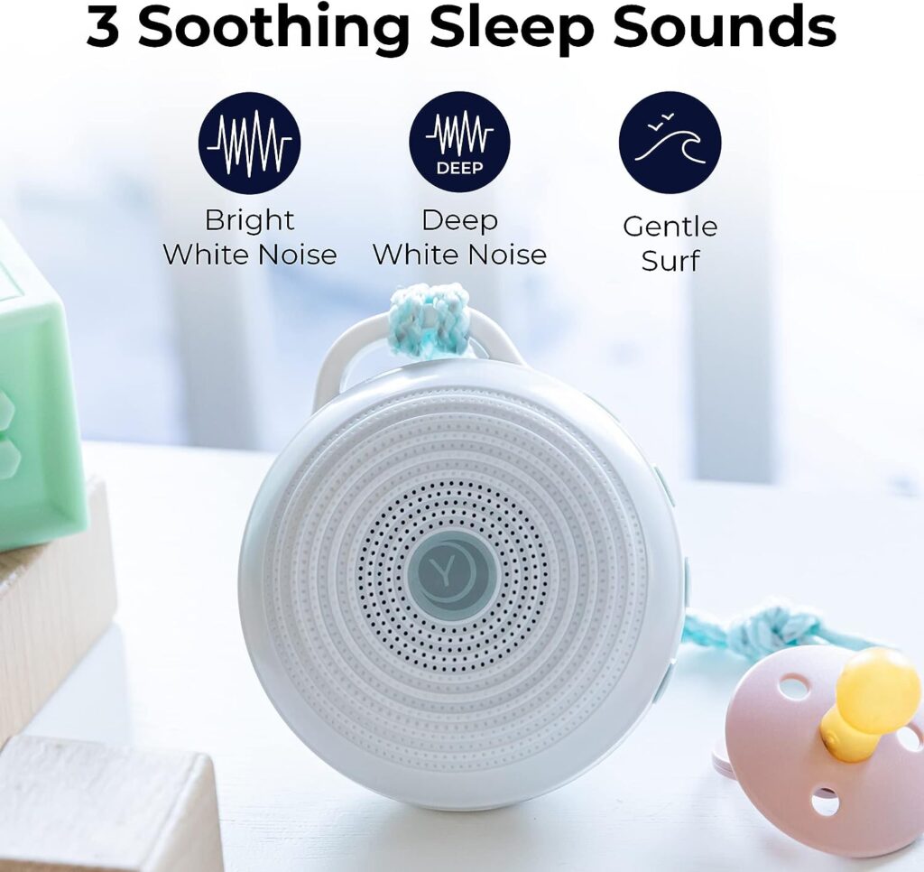 Yogasleep Rohm Portable White Noise Sound Machine, 3 Soothing Natural Sounds with Volume Control, Sleep Therapy For Adults, Kids  Baby, Noise Cancelling for Office Privacy  Meditation, Registry Gift